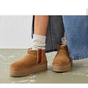 UGG Classic Ultra Mini Braid Platform Chestnut 11